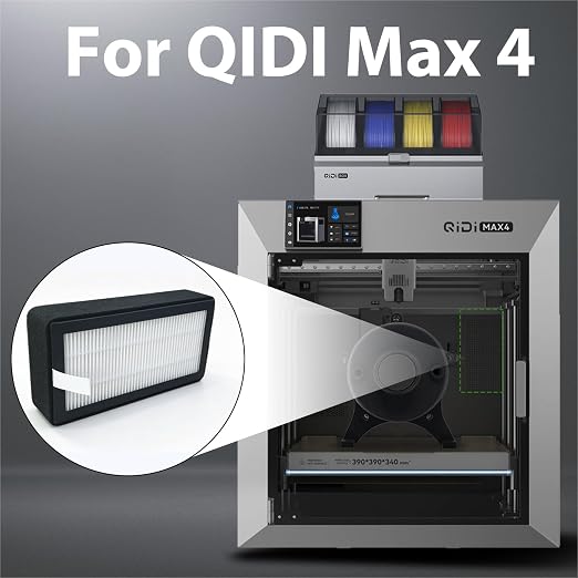 2-Pack for QIDI Max 4 Air Filter – HEPA & Activated Carbon Filter, Dual - Image 2