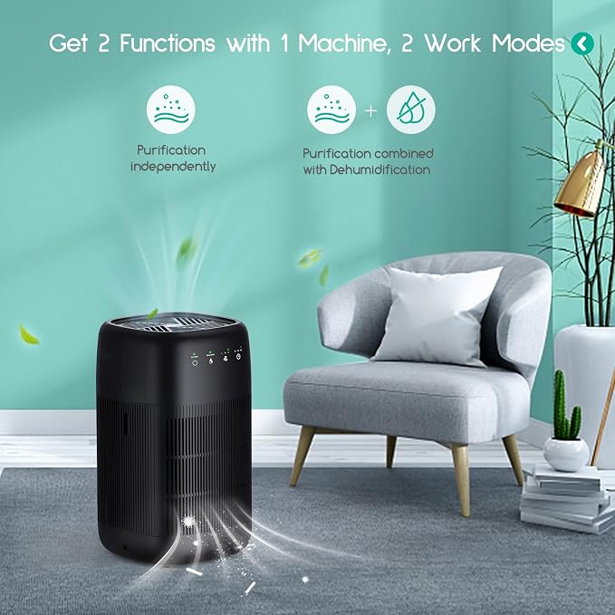Afloia Air Purifier and Dehumidifier in 1, Air Purifier - Image 5