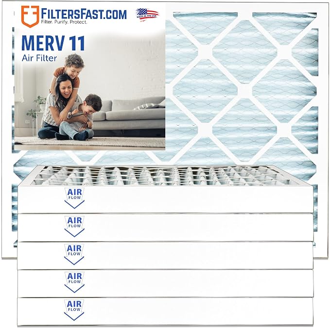 Filters Fast 18x20x2 Pleated Air Filter Merv 11, 2 inch AC Furnace Air Filters by FiltersFast