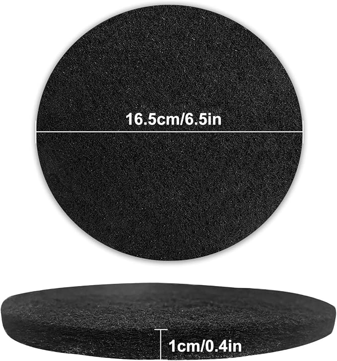 Eagles 6 Pack Charcoal Filters for Compost Bucket, 6.5 Inch Double Thinck 0.4 - Image 2