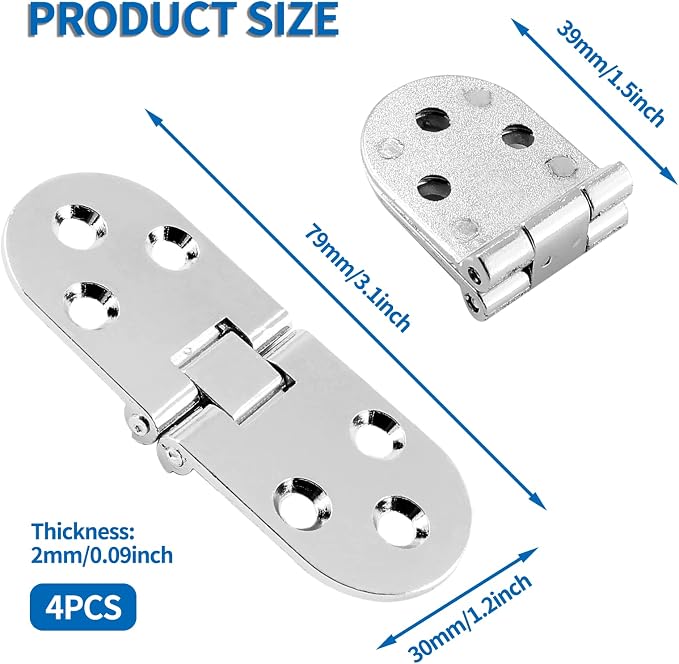 4Pcs Heavy Duty Folding Table Hinges - Image 2
