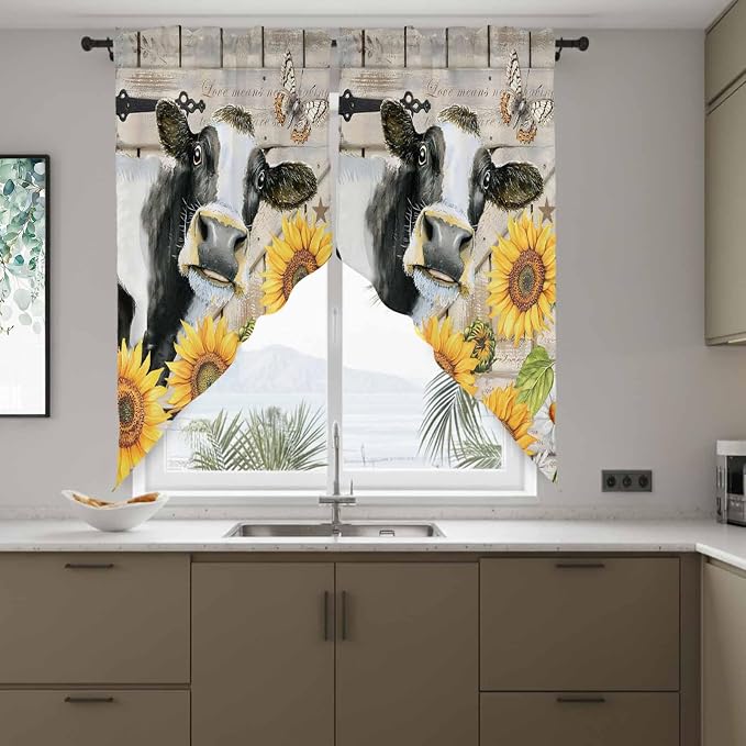 Yellow Sunflowers Swag Valances - Image 8