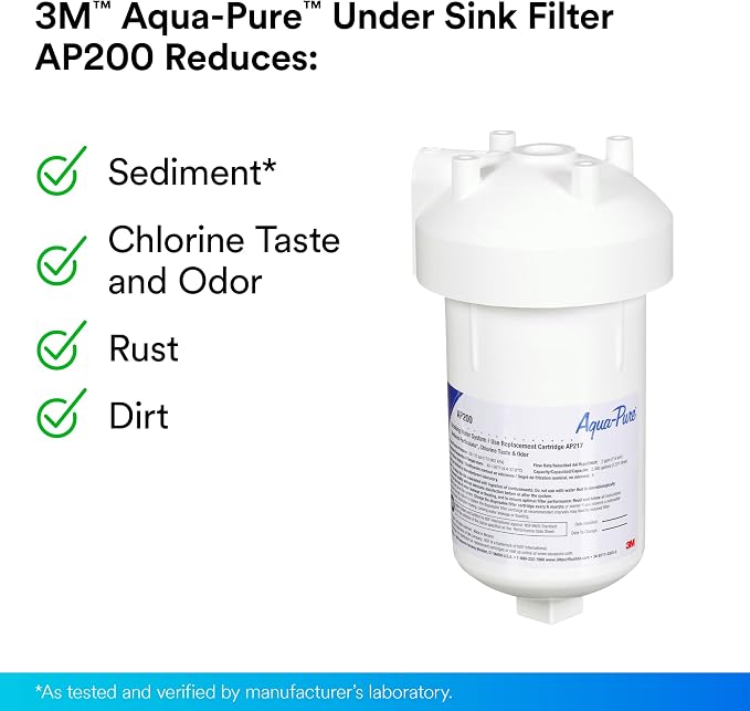 3M Aqua-Pure Under Sink Replacement Water Filter Cartridge AP217, - Image 5
