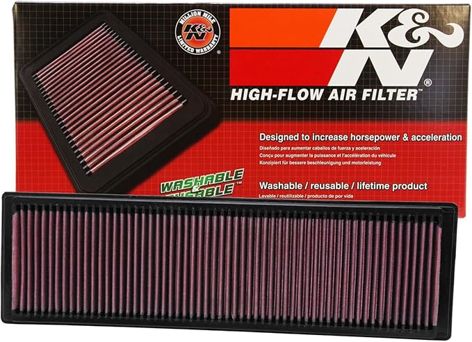 K&N High-Flow Original Lifetime Engine Air Filter: Increase Power: Premium by KNEngineeringInc