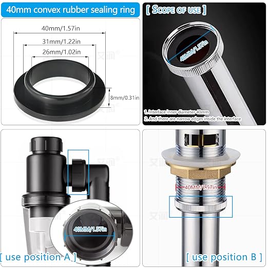 4PCS 40mm Silicone Sealing Gaskets - Image 2