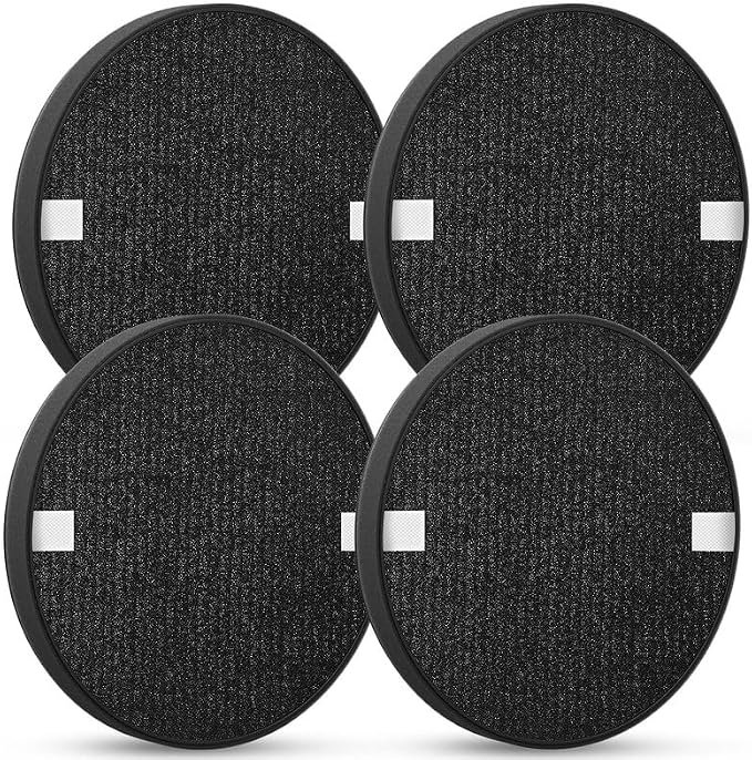 4 Pack Halo Replacement Filters, Compatible by Cabiclean