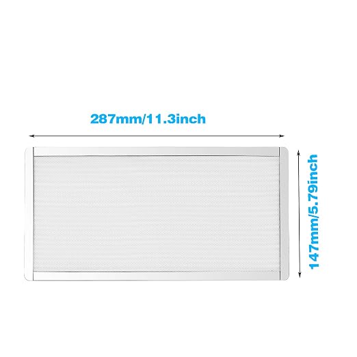 287mm 140mm x 2 PC Fan Dust Mesh Filter 11.3inch x 5.79inch PVC Computer PC - Image 4