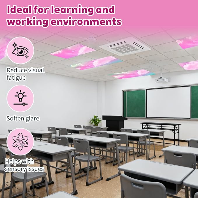 4 Pcs Light Covers, 2x4 Feet Magnetic Light Covers-Fluorescent Light Covers - Image 6