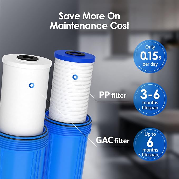 Waterdrop FXHTC AP810 10" x 4.5" Whole House Water Filter, Replacement - Image 4