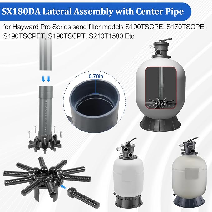 SX180DA Pool Filter Parts Lateral Assembly - Image 2