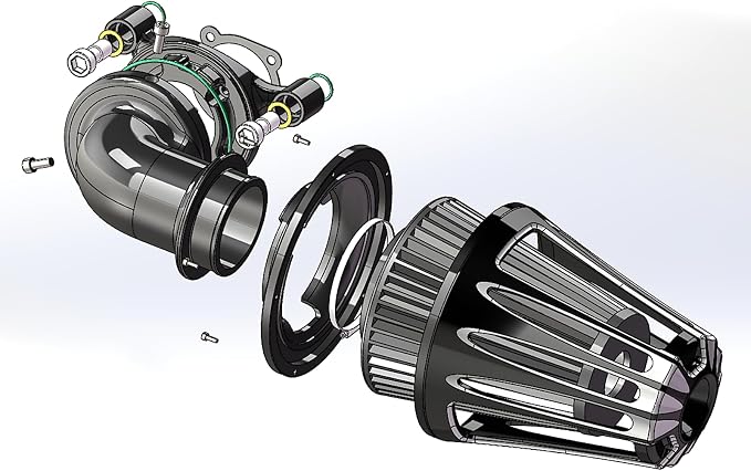 Big Sucker cone Air filter intake by ForHarleyAccessories