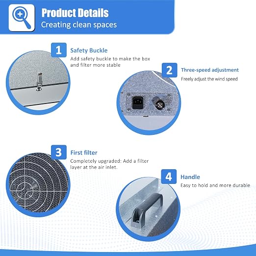 FFU HEPA H14-Filter Laminar Flow Hood Updated FanFilter Unit（Include HEPA - Image 7
