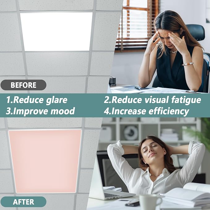 QOUBAI 6 Pcs Fluorescent Light Covers - Image 7