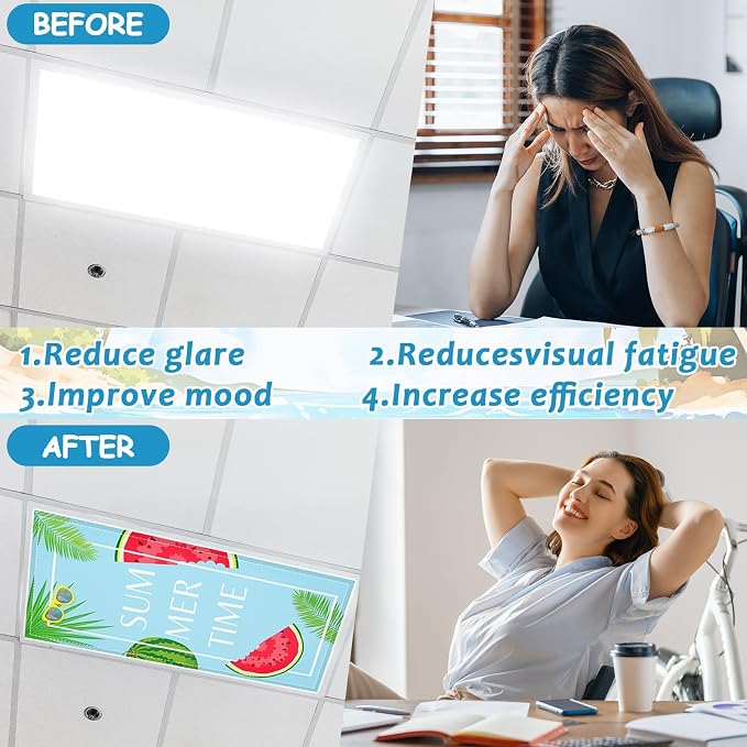 8 Pcs Fluorescent Light Covers - Image 3