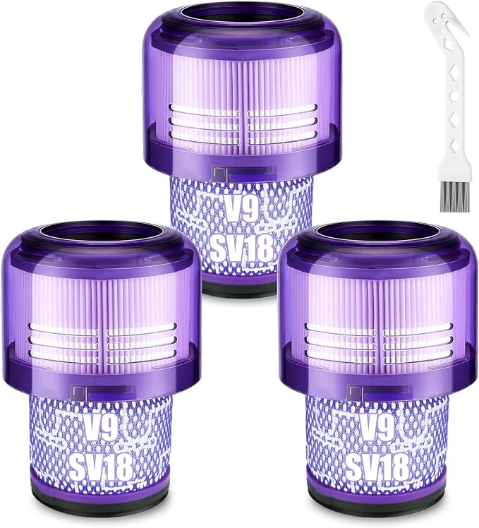 Lemige 3 Pack V9 SV18 Vacuum Filter Replacement Parts by Lemige