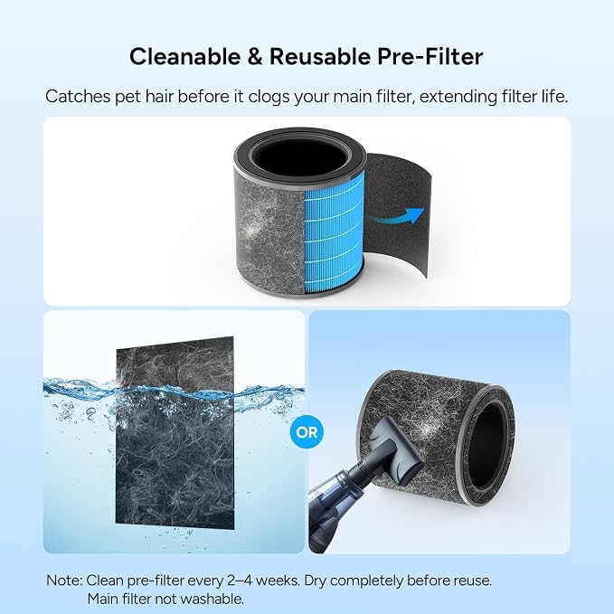 Dr.Prepare Air Purifiers for Bedroom, Quiet Air Purifier - Image 3