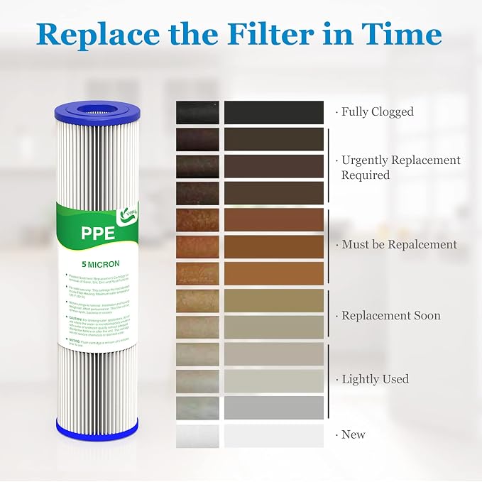5 Micron Water Filter 10" x 2.5", 10-inch Whole House Sediment Pre-Filters - Image 6