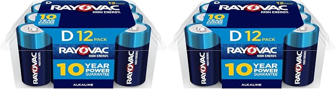 Rayovac D Batteries, Alkaline D Cell Batteries by Rayovac