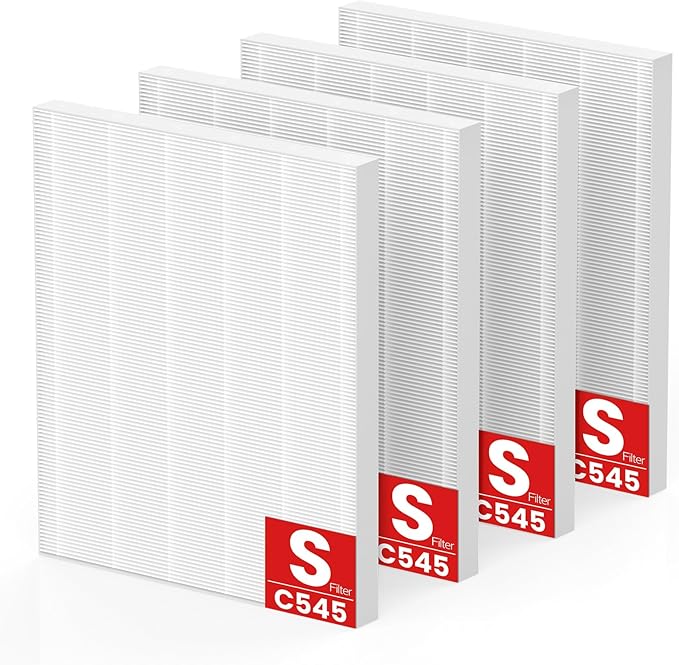 4 Pack C545 Replacement Filter Compatible by isinlive