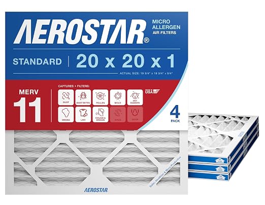 Aerostar 20x20x1 MERV 11 by AirFiltersDelivered