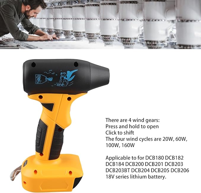 Handheld Turbo Fan Powerful Air Blower Portable Cleaner - Image 8