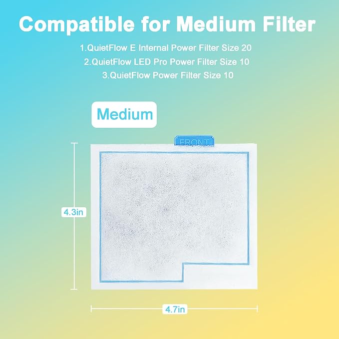 16 Pack Medium Fish Filter Cartridges Replacement Compatible - Image 3