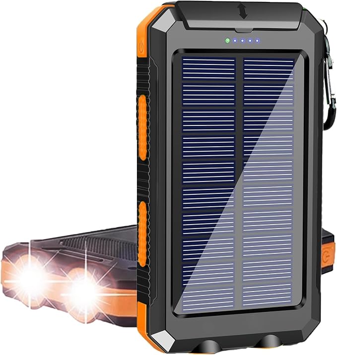 Solar Charger, 38800mAh Portable Type-C Solar Power Bank by YELOMINSolarCharger
