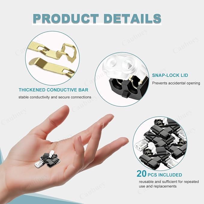 20PCS Quick Connect Wire Connectors, 2 Pin Low Voltage Plug-in Connectors - Image 2