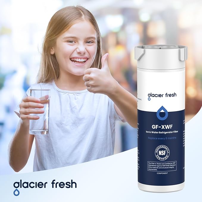 GLACIER FRESH XWF Replacement For GE XWF Refrigerator Water Filter Pack of 2 - Image 8