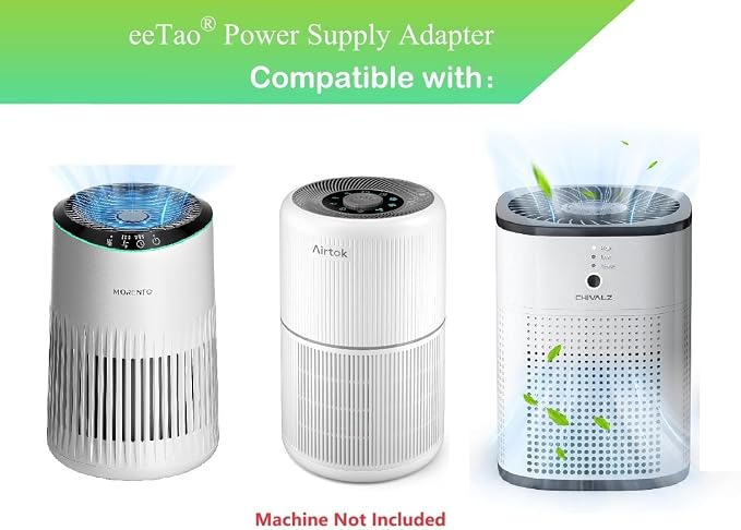 12V Adapter for MORENTO MR2566, AIRTOK AP0601, CHIVALZ HY1800 Air Purifiers for - Image 2
