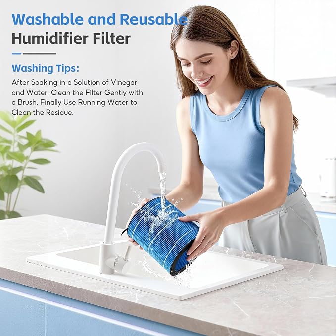 2-pack MIRO/KILO PRO Washable Humidifier Wicking Filter, Compatible - Image 5