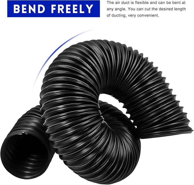 Sun Walker 3 Inch Cold Air Intake Pipe, Flexible Air Filter Intake Hose - Image 3