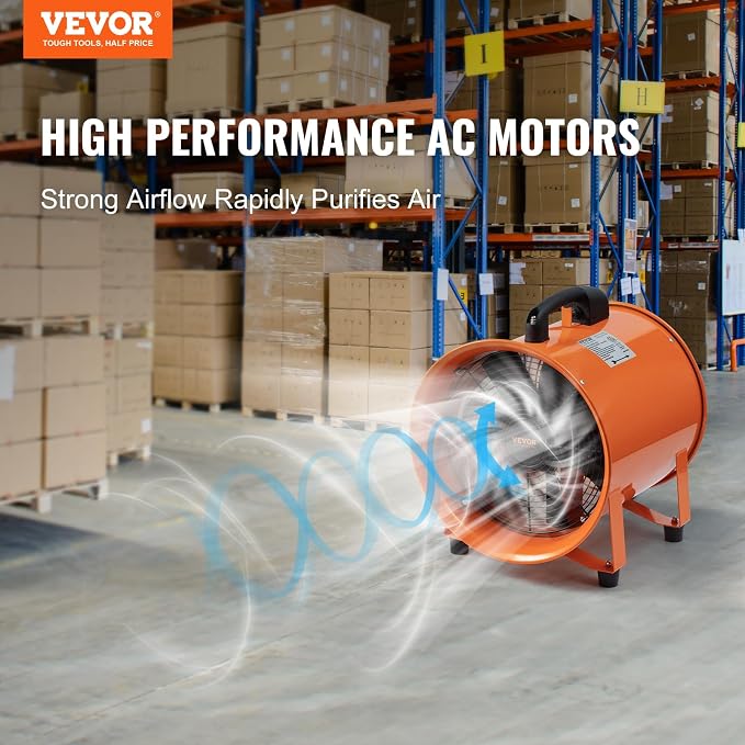 VEVOR Air Mover Blower Fan 10 Inch, 1893CFM 380W - Image 2