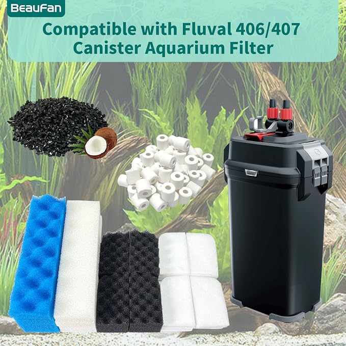 38 Pack Filter Media Kit for Fluval 406/407 Canister Filters, Replacement Bio - Image 2