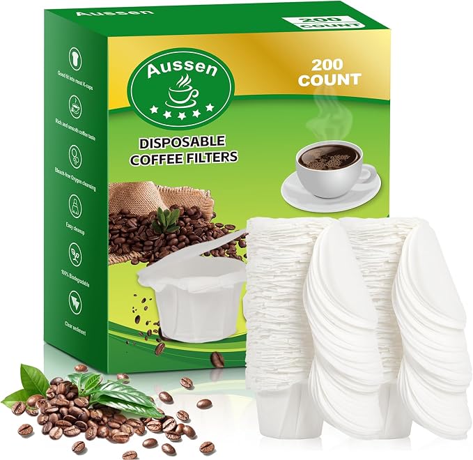 Aussen Disposable Coffee Paper Filters Replacement Kerig Filter Fit All Keurig by AUSSEN