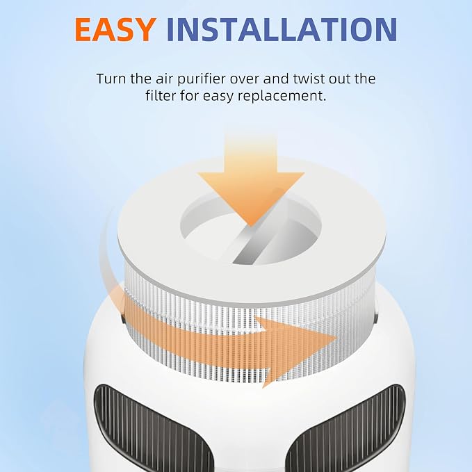 12020 HEPA Replacement Filter for Clorox Tabletop Room Air Purifier 11020 & - Image 4