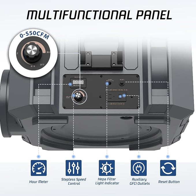 Hepa Air Scrubber Commercial Air Purifier - Image 4