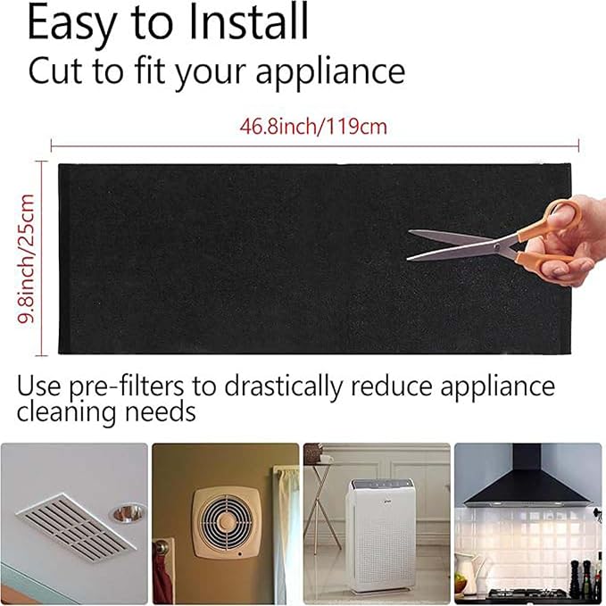 Universal Air Cleaner Carbon Replacement Pre-Filters Compatible - Image 5
