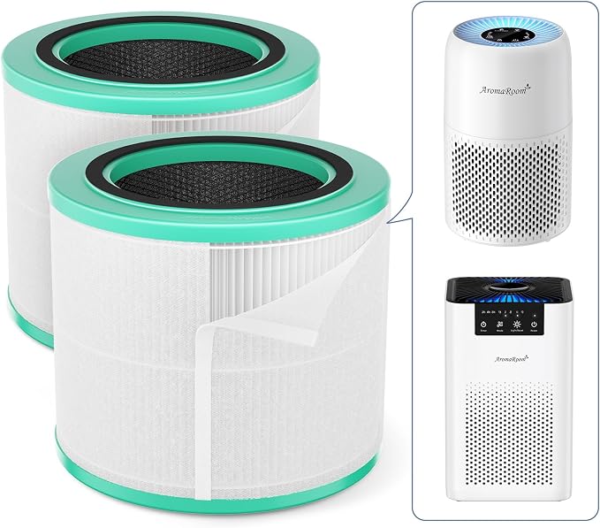 AromaRoom Smoke HEPA H13 Air Purifier Filter Replacement by AromaRoom