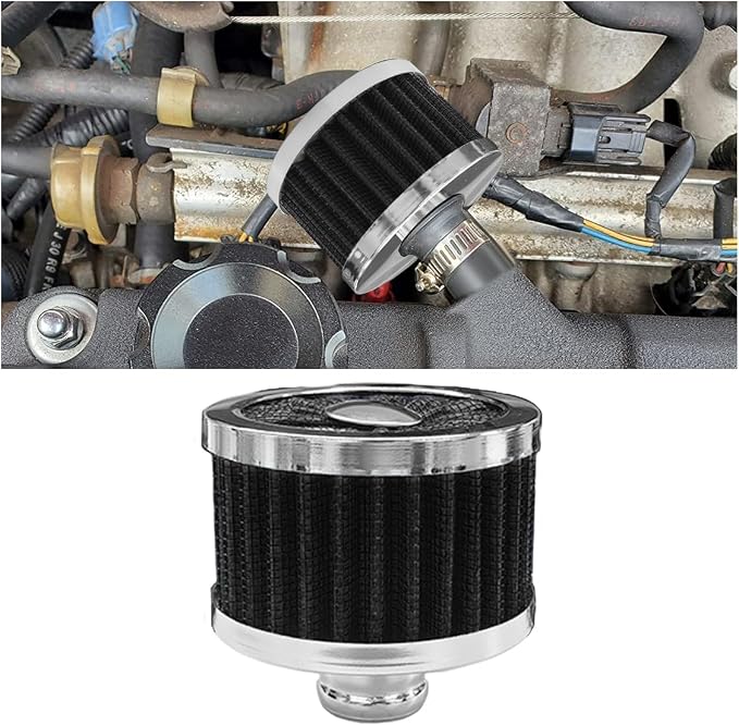 23mm Car Air Filter, 0.9'' High Flow Vent Valve Cover, Breather Filter by Unknown