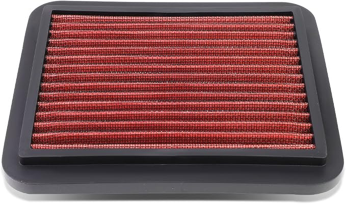 DNA Motoring AFPN-094-RD Clean Air Washable Drop In Panel Air Filter Enhance by DNAMOTORING