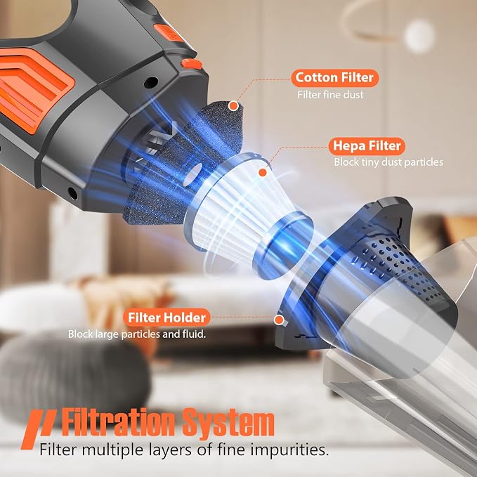 Handheld Vacuum Cordless Cleaner, Powerful Portable and Dust Buster Hand Vcauum - Image 3