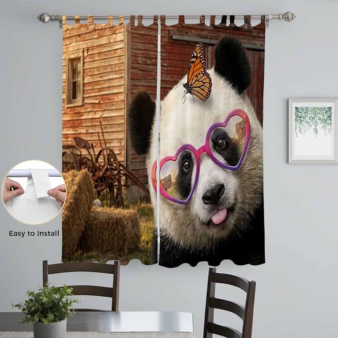 Farm Panda Living Room Curtains 84 Inch Length, Window Curtains Tab Top - Image 4