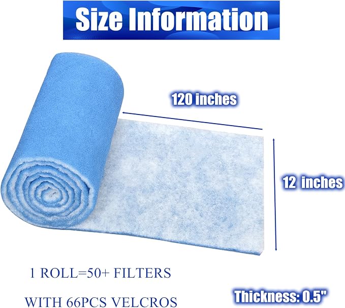 Air Vent Filters Roll, MERV 8 Triple Filtration Vent Filter Material - Image 2