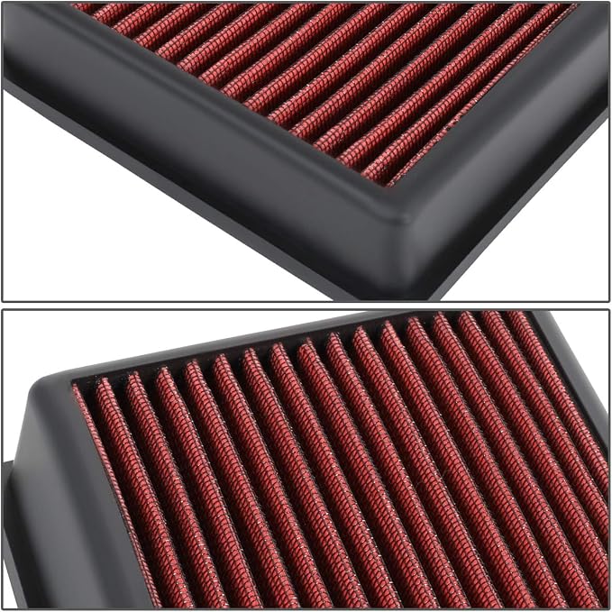 DNA Motoring AFPN-212-RD Clean Air Washable Drop In Panel Air Filter Enhance - Image 3