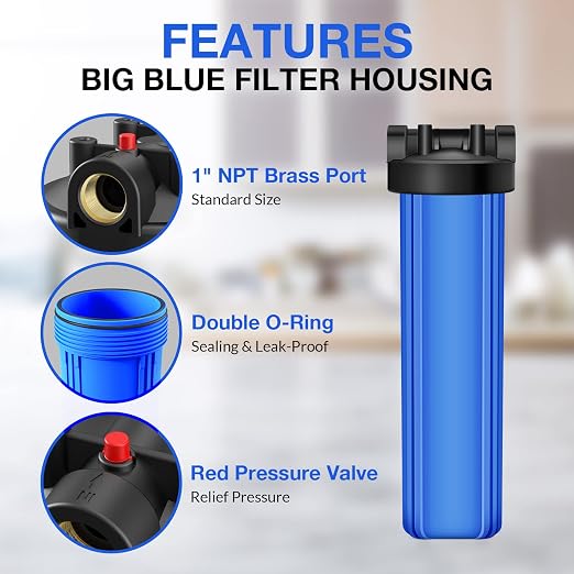 SimPure Whole House Water Filter Housing, Pre-Filtration System - Image 2