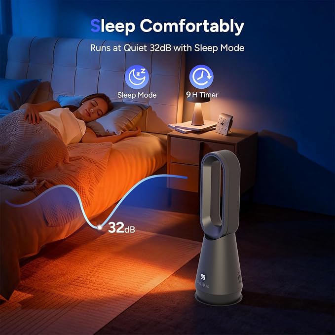 2-in-1 Bladeless Tower Fan - Image 8