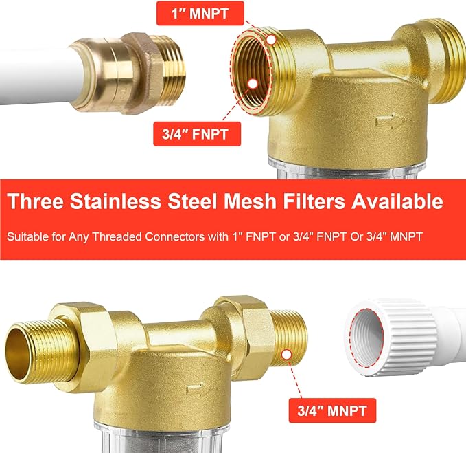 Spin Down Sediment Filter, Inline Water Filter - Image 4