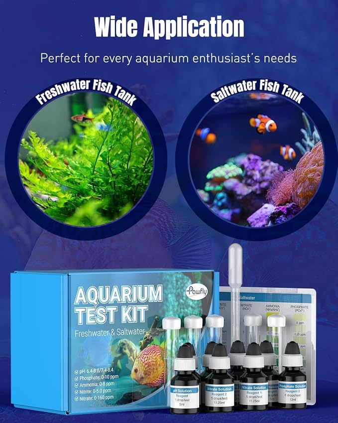 Pawfly 5 in 1 Aquarium Water Master Test Kit, Aquarium Water Test Kit Fish Tank - Image 5