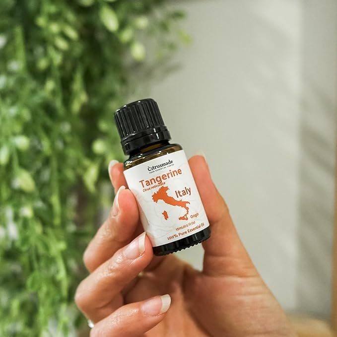 Tangerine Essential Oil - Direct from Citrusmade in Sicily, Italy - Essential Oils for Diffusers & Aromatherapy | 100% Pure Therapeutic Grade (15ml)